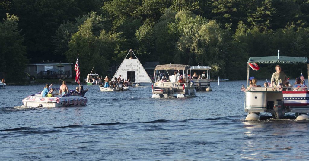 The Angle Pond Lake Association invites you to make a float for our annual 4th of July Ski Show and Boat Parade. This year the parade will kick off at 6:00PM. Get creative and we look forward to seeing your floats!

Note: Rain date for the parade is Monday, July 4th.