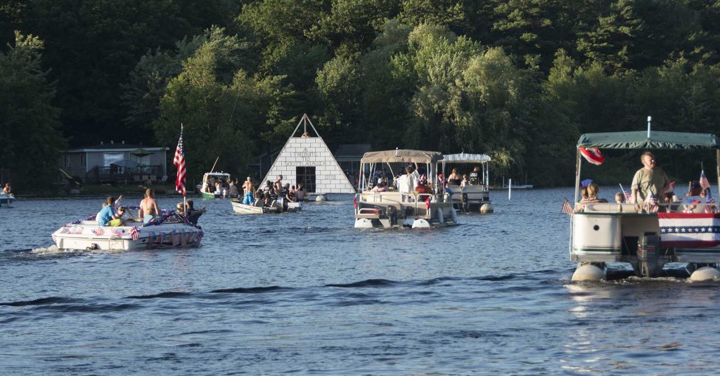 The Angle Pond Lake Association invites you to make a float for our annual 4th of July Ski Show and Boat Parade. This year the parade will kick off at 6:00PM. Get creative and we look forward to seeing your floats!

Note: Rain date for the parade is Monday, July 4th.