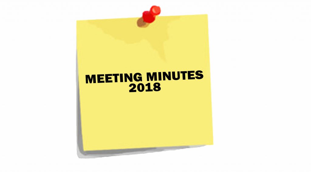 Meeting Minutes 2018